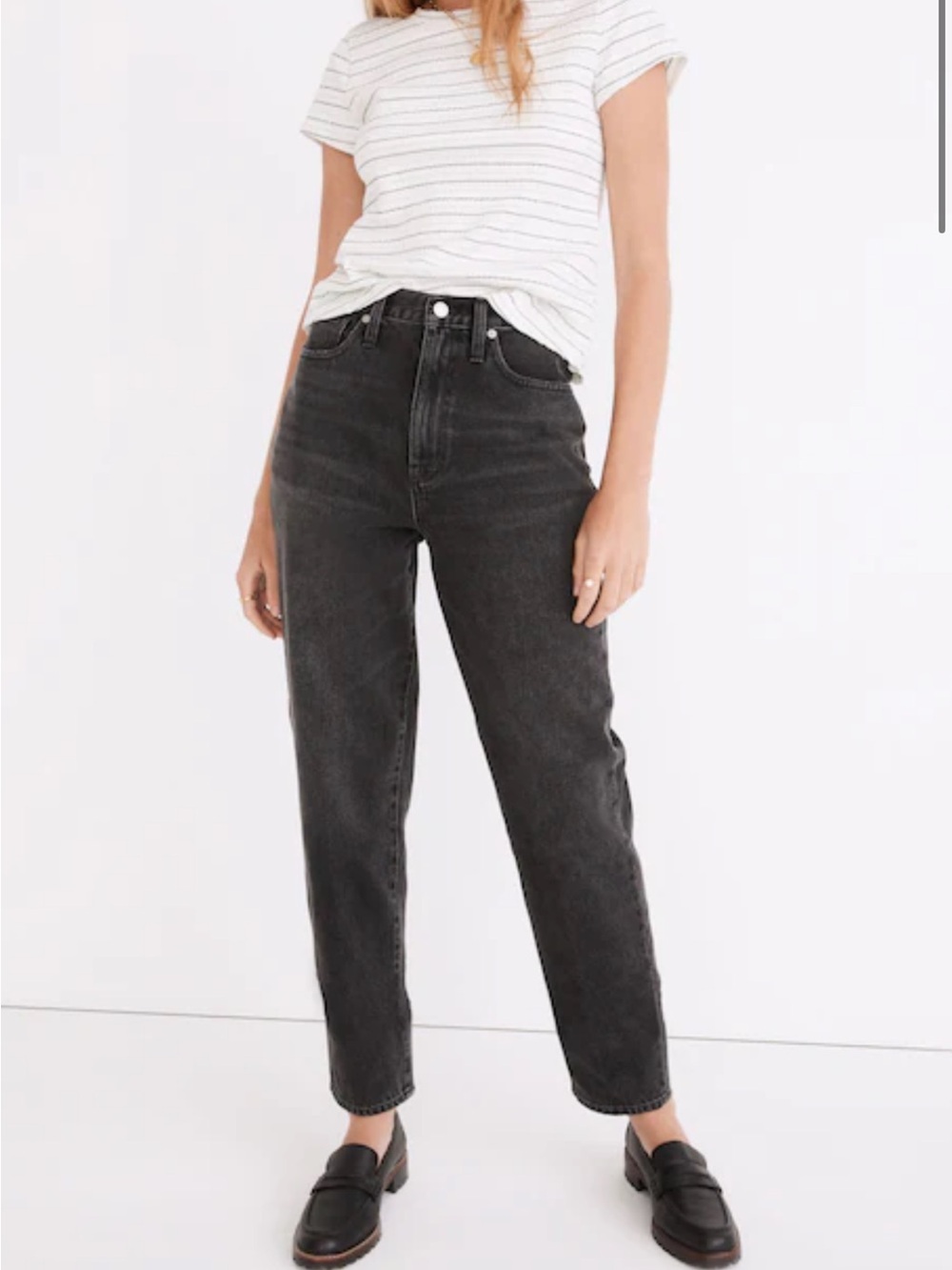 Madewell Baggy Tapered Jeans in Mackinnon Wash